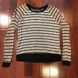 Green Envelope Cutout Long Sleeve Sparkle Sweater